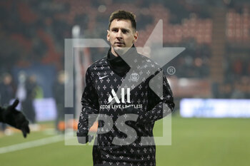 2021-12-22 - Lionel Messi of PSG during the French championship Ligue 1 football match between Fc Lorient (FCL) and Paris Saint-Germain (PSG) on December 22, 2021 at Stade du Moustoir in Lorient, France - FC LORIENT (FCL) VS PARIS SAINT-GERMAIN (PSG) - FRENCH LIGUE 1 - SOCCER
