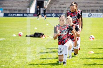 2021-08-28 - Louise Fleury of EA Guingamp warms up ahead of the Women's French championship Arkema football match between Paris FC and EA Guingamp on August 28, 2021 at Robert Bobin stadium in Bondoufle, France - Photo Melanie Laurent / A2M Sport Consulting / DPPI - PARIS FC VS EA GUINGAMP - FRENCH WOMEN DIVISION 1 - SOCCER