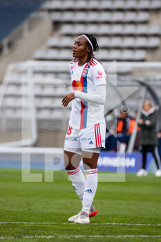 2021-12-12 - Melvine Malard of Olympique Lyonnais reacts during the Women's French championship D1 Arkema football match between Paris FC and Olympique Lyonnais on December 12, 2021 at Charlety stadium in Paris, France - PARIS FC VS OLYMPIQUE LYONNAIS - FRENCH WOMEN DIVISION 1 - SOCCER