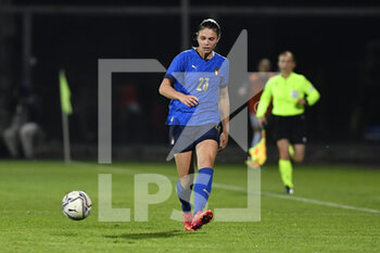 2021-10-22 - Cecilia Salvai of Italy in action during the UEFA women's world cup qualifying round between ITALIA and CROATIA at Stadio Teofilo Patini on October 22, 2021 in Castel di Sangro, Italy. - QUALIFICAZIONI MONDIALI 2023 - ITALIA FEMMINILE VS CROAZIA - FIFA WORLD CUP - SOCCER