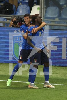 2021-09-08 - Moise Kean - Italy - celebrates after scoring a goal - QUALIFICAZIONI MONDIALI QATAR 2022 - ITALIA VS LITUANIA - FIFA WORLD CUP - SOCCER