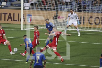 2021-09-08 - Giacomo Raspadori - Italy - scores a goal - QUALIFICAZIONI MONDIALI QATAR 2022 - ITALIA VS LITUANIA - FIFA WORLD CUP - SOCCER