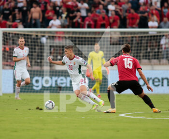 2021-09-05 - Sallai (Hungary) during the Fifa World Cup Qualifiers , Qatar 2022, football match between the national teams of Albania and Hungary on September 05, 2021 at Elbasan Arena - Albania - 
Photo Nderim Kaceli - QUALIFICAZIONI MONDIALI QATAR 2022 - ALBANIA VS UNGHERIA - FIFA WORLD CUP - SOCCER