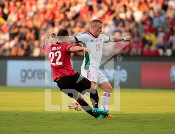 2021-09-05 - Kleinhesler (Hungary) during the Fifa World Cup Qualifiers , Qatar 2022, football match between the national teams of Albania and Hungary on September 05, 2021 at Elbasan Arena - Albania - 
Photo Nderim Kaceli - QUALIFICAZIONI MONDIALI QATAR 2022 - ALBANIA VS UNGHERIA - FIFA WORLD CUP - SOCCER