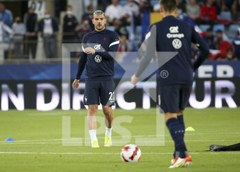 2021-09-01 - Theo Hernandez of France during the FIFA World Cup Qatar 2022, Qualifiers, Group D football match between France and Bosnia and Herzegovina on September 1, 2021 at Stade de La Meinau in Strasbourg, France - FIFA WORLD CUP QATAR 2022, QUALIFIERS, GROUP D - FRANCE AND BOSNIA AND HERZEGOVINA - FIFA WORLD CUP - SOCCER