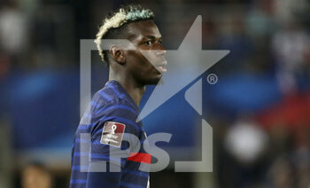 2021-09-01 - Paul Pogba of France during the FIFA World Cup Qatar 2022, Qualifiers, Group D football match between France and Bosnia and Herzegovina on September 1, 2021 at Stade de La Meinau in Strasbourg, France - FIFA WORLD CUP QATAR 2022, QUALIFIERS, GROUP D - FRANCE AND BOSNIA AND HERZEGOVINA - FIFA WORLD CUP - SOCCER