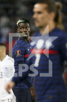2021-09-01 - Paul Pogba, Antoine Griezmann of France during the FIFA World Cup Qatar 2022, Qualifiers, Group D football match between France and Bosnia and Herzegovina on September 1, 2021 at Stade de La Meinau in Strasbourg, France - FIFA WORLD CUP QATAR 2022, QUALIFIERS, GROUP D - FRANCE AND BOSNIA AND HERZEGOVINA - FIFA WORLD CUP - SOCCER