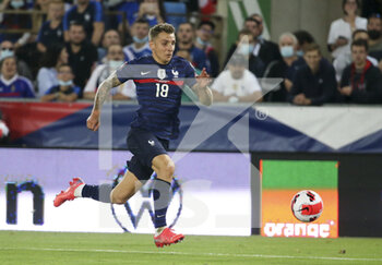 2021-09-01 - Lucas Digne of France during the FIFA World Cup Qatar 2022, Qualifiers, Group D football match between France and Bosnia and Herzegovina on September 1, 2021 at Stade de La Meinau in Strasbourg, France - FIFA WORLD CUP QATAR 2022, QUALIFIERS, GROUP D - FRANCE AND BOSNIA AND HERZEGOVINA - FIFA WORLD CUP - SOCCER