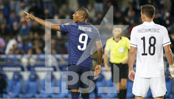 2021-09-01 - Anthony Martial of France during the FIFA World Cup Qatar 2022, Qualifiers, Group D football match between France and Bosnia and Herzegovina on September 1, 2021 at Stade de La Meinau in Strasbourg, France - Photo Jean Catuffe / DPPI - FIFA WORLD CUP QATAR 2022, QUALIFIERS, GROUP D - FRANCE AND BOSNIA AND HERZEGOVINA - FIFA WORLD CUP - SOCCER