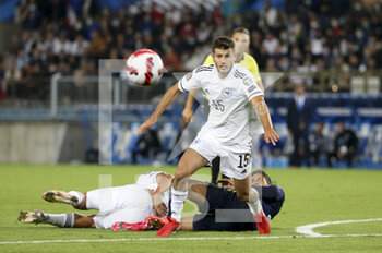 2021-09-01 - Branimir Cipetik of Bosnia and Herzegovina during the FIFA World Cup Qatar 2022, Qualifiers, Group D football match between France and Bosnia and Herzegovina on September 1, 2021 at Stade de La Meinau in Strasbourg, France - Photo Jean Catuffe / DPPI - FIFA WORLD CUP QATAR 2022, QUALIFIERS, GROUP D - FRANCE AND BOSNIA AND HERZEGOVINA - FIFA WORLD CUP - SOCCER