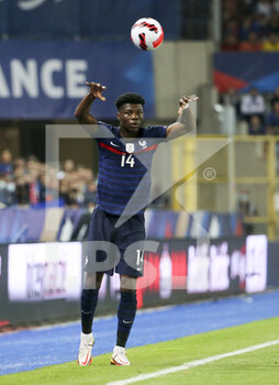 2021-09-01 - Aurelien Tchouameni of France during the FIFA World Cup Qatar 2022, Qualifiers, Group D football match between France and Bosnia and Herzegovina on September 1, 2021 at Stade de La Meinau in Strasbourg, France - Photo Jean Catuffe / DPPI - FIFA WORLD CUP QATAR 2022, QUALIFIERS, GROUP D - FRANCE AND BOSNIA AND HERZEGOVINA - FIFA WORLD CUP - SOCCER