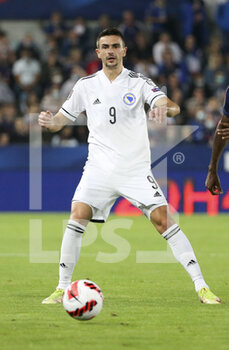 2021-09-01 - Smail Prevljak of Bosnia and Herzegovina during the FIFA World Cup Qatar 2022, Qualifiers, Group D football match between France and Bosnia and Herzegovina on September 1, 2021 at Stade de La Meinau in Strasbourg, France - FIFA WORLD CUP QATAR 2022, QUALIFIERS, GROUP D - FRANCE AND BOSNIA AND HERZEGOVINA - FIFA WORLD CUP - SOCCER