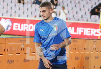 2021-09-02 - Marco Verratti of Italy before the FIFA World Cup Qatar 2022, Qualifiers Group C football match between Italy and Bulgaria on September 2, 2022 at Artemio Franchi stadium in Firenze, Italy - FIFA WORLD CUP QATAR 2022, QUALIFIERS GROUP C - ITALY VS BULGARIA - FIFA WORLD CUP - SOCCER