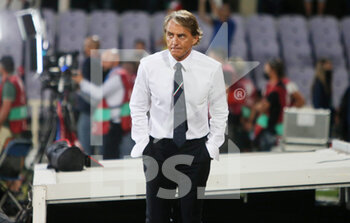 2021-09-02 - Coach Roberto Mancini of Italy during the FIFA World Cup Qatar 2022, Qualifiers Group C football match between Italy and Bulgaria on September 2, 2022 at Artemio Franchi stadium in Firenze, Italy - FIFA WORLD CUP QATAR 2022, QUALIFIERS GROUP C - ITALY VS BULGARIA - FIFA WORLD CUP - SOCCER