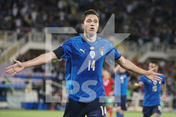 2021-09-02 - Federico Chiesa of Italy celebrates after his goal during the FIFA World Cup Qatar 2022, Qualifiers Group C football match between Italy and Bulgaria on September 2, 2022 at Artemio Franchi stadium in Firenze, Italy - Photo Laurent Lairys / DPPI - FIFA WORLD CUP QATAR 2022, QUALIFIERS GROUP C - ITALY VS BULGARIA - FIFA WORLD CUP - SOCCER