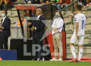 2021-09-06 - Coach Roberto Martinez of Belgium during the FIFA World Cup Qatar 2022, Qualifiers, Group E football match between Belgium and Czech Republic on September 5, 2021 at King Baudouin stadium in Brussels, Belgium - FIFA WORLD CUP QATAR 2022, QUALIFIERS, GROUP E - BELGIUM VS CZECH REPUBLIC - FIFA WORLD CUP - SOCCER