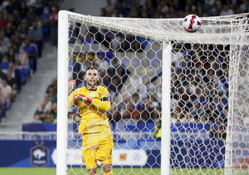 2021-09-07 - Goalkeeper of France Hugo Lloris during the FIFA World Cup Qatar 2022, Qualifiers, Group D football match between France and Finland on September 7, 2021 at Groupama stadium in Decines-Charpieu near Lyon, France - FIFA WORLD CUP QATAR 2022, QUALIFIERS, GROUP D - FRANCE AND FINLAND - FIFA WORLD CUP - SOCCER