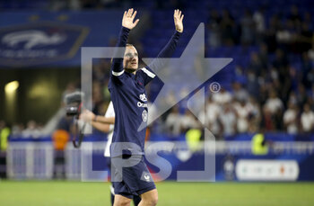 2021-09-07 - Antoine Griezmann of France salutes the supporters following the FIFA World Cup Qatar 2022, Qualifiers, Group D football match between France and Finland on September 7, 2021 at Groupama stadium in Decines-Charpieu near Lyon, France - FIFA WORLD CUP QATAR 2022, QUALIFIERS, GROUP D - FRANCE AND FINLAND - FIFA WORLD CUP - SOCCER