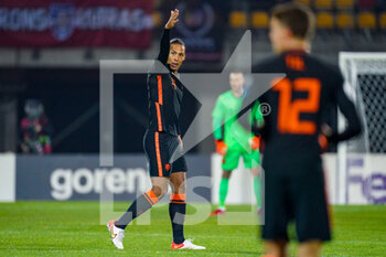 2021-10-08 - Virgil van Dijk (c) of the Netherlands during the FIFA World Cup 2022, Qualifiers football match between Latvia and Netherlands on October 8, 2021 at Daugava Stadium in Riga, Latvia - FIFA WORLD CUP 2022, QUALIFIERS - LATVIA AND NETHERLANDS - FIFA WORLD CUP - SOCCER