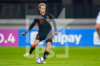 2021-10-08 - Frenkie de Jong of the Netherlands during the FIFA World Cup 2022, Qualifiers football match between Latvia and Netherlands on October 8, 2021 at Daugava Stadium in Riga, Latvia - FIFA WORLD CUP 2022, QUALIFIERS - LATVIA AND NETHERLANDS - FIFA WORLD CUP - SOCCER