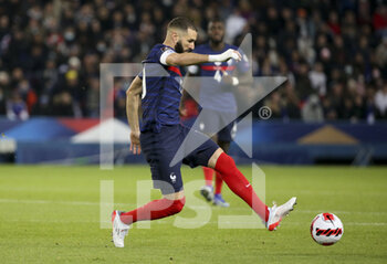 2021-11-13 - Karim Benzema of France during the FIFA World Cup 2022, Qualifiers Group D football match between France and Kazakhstan on November 13, 2021 at Parc des Princes, Paris, France - FIFA WORLD CUP 2022, QUALIFIERS GROUP D - FRANCE VS KAZAKHSTAN - FIFA WORLD CUP - SOCCER