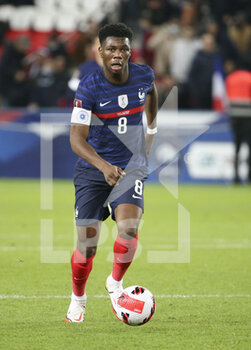 2021-11-13 - Aurelien Tchouameni of France during the FIFA World Cup 2022, Qualifiers Group D football match between France and Kazakhstan on November 13, 2021 at Parc des Princes, Paris, France - FIFA WORLD CUP 2022, QUALIFIERS GROUP D - FRANCE VS KAZAKHSTAN - FIFA WORLD CUP - SOCCER
