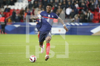 2021-11-13 - Aurelien Tchouameni of France during the FIFA World Cup 2022, Qualifiers Group D football match between France and Kazakhstan on November 13, 2021 at Parc des Princes, Paris, France - FIFA WORLD CUP 2022, QUALIFIERS GROUP D - FRANCE VS KAZAKHSTAN - FIFA WORLD CUP - SOCCER