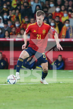 2021-11-14 - Dani Olmo of Spain during the FIFA World Cup 2022, Qualifiers Group B football match between Spain and Sweden on November 14, 2021 at La Cartuja stadium in Sevilla, Spain - FIFA WORLD CUP 2022, QUALIFIERS GROUP B - SPAIN VS SWEDEN - FIFA WORLD CUP - SOCCER