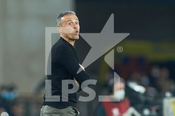 2021-11-14 - Luis Enrique, head coach of Spain during the FIFA World Cup 2022, Qualifiers Group B football match between Spain and Sweden on November 14, 2021 at La Cartuja stadium in Sevilla, Spain - FIFA WORLD CUP 2022, QUALIFIERS GROUP B - SPAIN VS SWEDEN - FIFA WORLD CUP - SOCCER
