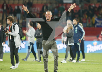 2021-11-14 - Coach Luis Enrique of Spain celebrates after the FIFA World Cup 2022, Qualifiers Group B football match between Spain and Sweden on November 14, 2021 at La Cartuja stadium in Sevilla, Spain - FIFA WORLD CUP 2022, QUALIFIERS GROUP B - SPAIN VS SWEDEN - FIFA WORLD CUP - SOCCER
