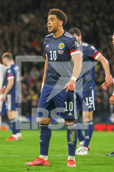 2021-11-15 - Che Adams of Scotland during the FIFA World Cup 2022, Qualifiers Group F football match between Scotland and Denmark on November 15, 2021 at Hampden Park stadium in Glasgow, Scotland - FIFA WORLD CUP 2022, QUALIFIERS GROUP F - SCOTLAND VS DENMARK - FIFA WORLD CUP - SOCCER