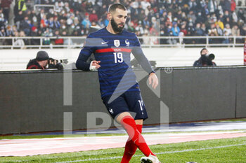 2021-11-16 - Karim Benzema of France during the FIFA World Cup 2022, Qualifiers Group D football match between Finland and France on November 16, 2021 at Olympiastadion in Helsinki, Finland - FIFA WORLD CUP 2022, QUALIFIERS GROUP D - FINLAND VS FRANCE - FIFA WORLD CUP - SOCCER