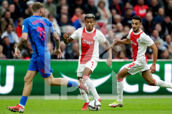 03/10/2021 - David Neres of Ajax during the Netherlands championship, Eredivisie football match between Ajax and FC Utrecht on October 3, 2021 at the Johan Cruijff ArenA in Amsterdam, Netherlands - AJAX AND FC UTRECHT - NETHERLANDS EREDIVISIE - CALCIO