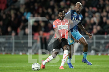 2021-10-03 - Ibrahim Sangare of PSV and Emanuel Emegha of Sparta Rotterdam during the Netherlands championship, Eredivisie football match between PSV and Sparta Rotterdam on October 3, 2021 at Philips Stadion in Eindhoven, Netherlands - PSV VS SPARTA ROTTERDAM - NETHERLANDS EREDIVISIE - SOCCER