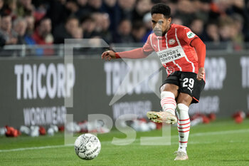 2021-10-03 - Philipp Mwene of PSV during the Netherlands championship, Eredivisie football match between PSV and Sparta Rotterdam on October 3, 2021 at Philips Stadion in Eindhoven, Netherlands - PSV VS SPARTA ROTTERDAM - NETHERLANDS EREDIVISIE - SOCCER