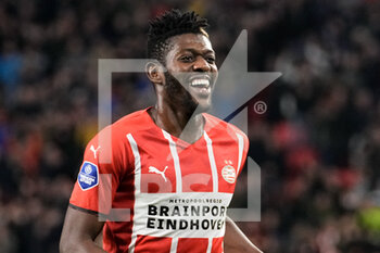 2021-10-03 - Ibrahim Sangare of PSV celebrating his goal during the Netherlands championship, Eredivisie football match between PSV and Sparta Rotterdam on October 3, 2021 at Philips Stadion in Eindhoven, Netherlands - PSV VS SPARTA ROTTERDAM - NETHERLANDS EREDIVISIE - SOCCER