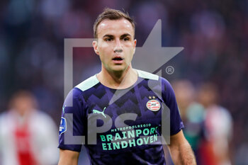 2021-10-24 - Mario Gotze of PSV during the Netherlands championship Eredivisie football match between Ajax and PSV on October 24, 2021 at Johan Cruijff Arena in Amsterdam, Netherlands - AJAX VS PSV - NETHERLANDS EREDIVISIE - SOCCER