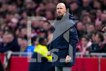 2021-11-07 - Coach Erik Ten Hag of Ajax during the Netherlands championship Eredivisie football match between Ajax and Go Ahead Eagles on November 7, 2021 at the Johan Cruijff ArenA in Amsterdam, Netherlands - AJAX VS GO AHEAD EAGLES - NETHERLANDS EREDIVISIE - SOCCER