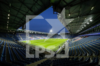 2021-11-28 - General view, Empty stands during the Netherlands championship Eredivisie football match between SC Heerenveen and PSV on November 28, 2021 at the Abe Lenstra Stadion in Heerenveen, Netherlands - SC HEERENVEEN VS PSV - NETHERLANDS EREDIVISIE - SOCCER