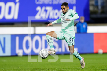2021-11-28 - Phillipp Mwene of PSV during the Netherlands championship Eredivisie football match between SC Heerenveen and PSV on November 28, 2021 at the Abe Lenstra Stadion in Heerenveen, Netherlands - SC HEERENVEEN VS PSV - NETHERLANDS EREDIVISIE - SOCCER
