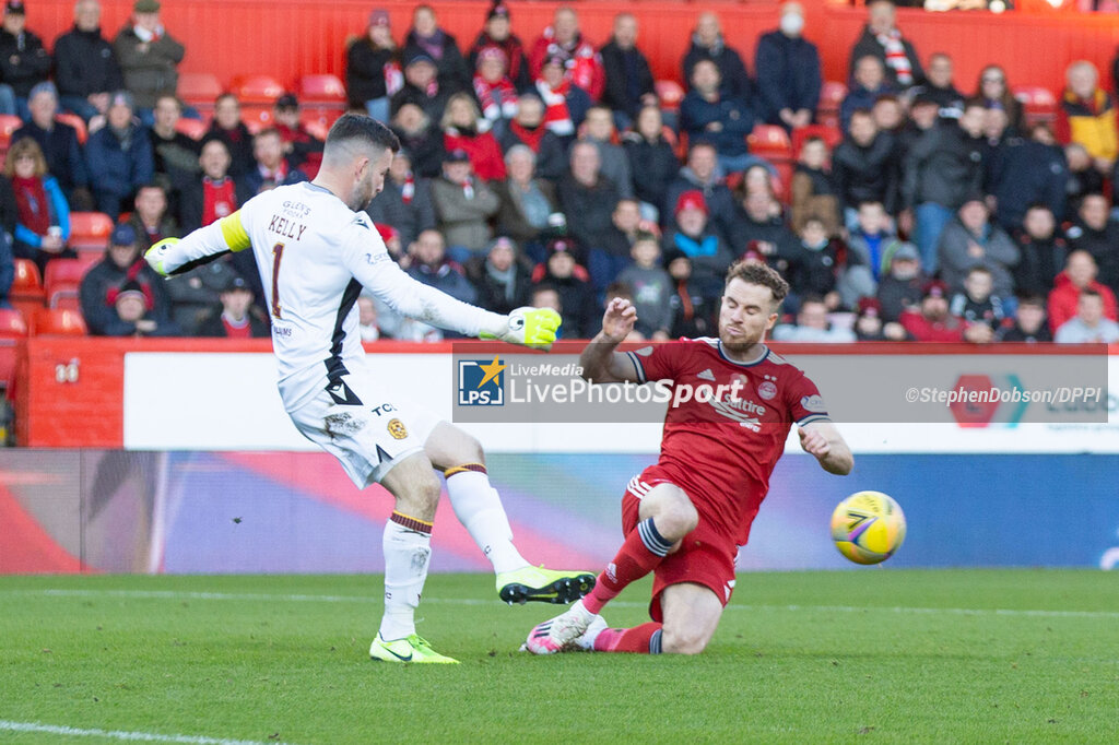 Aberdeen vs Motherwell - SCOTTISH PREMIERSHIP - SOCCER