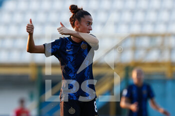 2021-09-05 - Martina Brustia (FC Internazionale) gesto di approvazione per una compagna - INTER - FC INTERNAZIONALE VS LAZIO WOMEN - ITALIAN SERIE A WOMEN - SOCCER