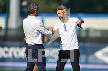 2021-09-04 - Antonio Cincotta (Sampdoria) head coach  , and Maurizio Ganz (Milan), head coach - UC SAMPDORIA VS AC MILAN - ITALIAN SERIE A WOMEN - SOCCER