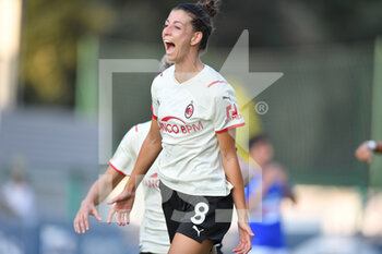 2021-09-04 - Greta Adami (Milan), celebrates after scoring a goal - UC SAMPDORIA VS AC MILAN - ITALIAN SERIE A WOMEN - SOCCER