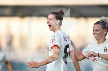 2021-09-04 - Greta Adami (Milan), celebrates after scoring a goal - UC SAMPDORIA VS AC MILAN - ITALIAN SERIE A WOMEN - SOCCER