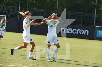 2021-09-04 - Lana Clelland (Sassuolo) celebrates after scoring a goal - HELLAS VERONA WOMEN VS US SASSUOLO - ITALIAN SERIE A WOMEN - SOCCER