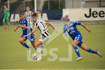 2021-09-25 - Barbara Bonansea (Juventus Women) between Bianca Bardin and Aurora De Rita (Empoli) - JUVENTUS FC VS EMPOLI LADIES - ITALIAN SERIE A WOMEN - SOCCER