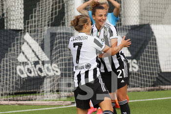 2021-10-09 - Arianna Caruso (Juventus Women) and Valentina Cernoia (Juventus Women) celebrates the goal - JUVENTUS FC VS NAPOLI FEMMINILE - ITALIAN SERIE A WOMEN - SOCCER