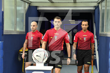 2021-12-04 - Referee William Villa and assistat Andrea Niedda and Khaled Bahri during the 10th day of the Serie A Championship between S.S. Lazio Women and Hellas Verona Women at the stadio Mirko Fersini on 4th of December, 2021 in Formello, Italy. - LAZIO WOMEN VS HELLAS VERONA WOMEN - ITALIAN SERIE A WOMEN - SOCCER