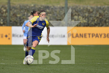 2021-12-04 - Veronica Pasini of Hellas Verona during the 10th day of the Serie A Championship between S.S. Lazio Women and Hellas Verona Women at the stadio Mirko Fersini on 4th of December, 2021 in Formello, Italy. - LAZIO WOMEN VS HELLAS VERONA WOMEN - ITALIAN SERIE A WOMEN - SOCCER